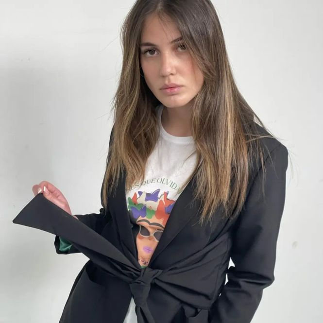 Hovedbilde Blazer med trykk bak