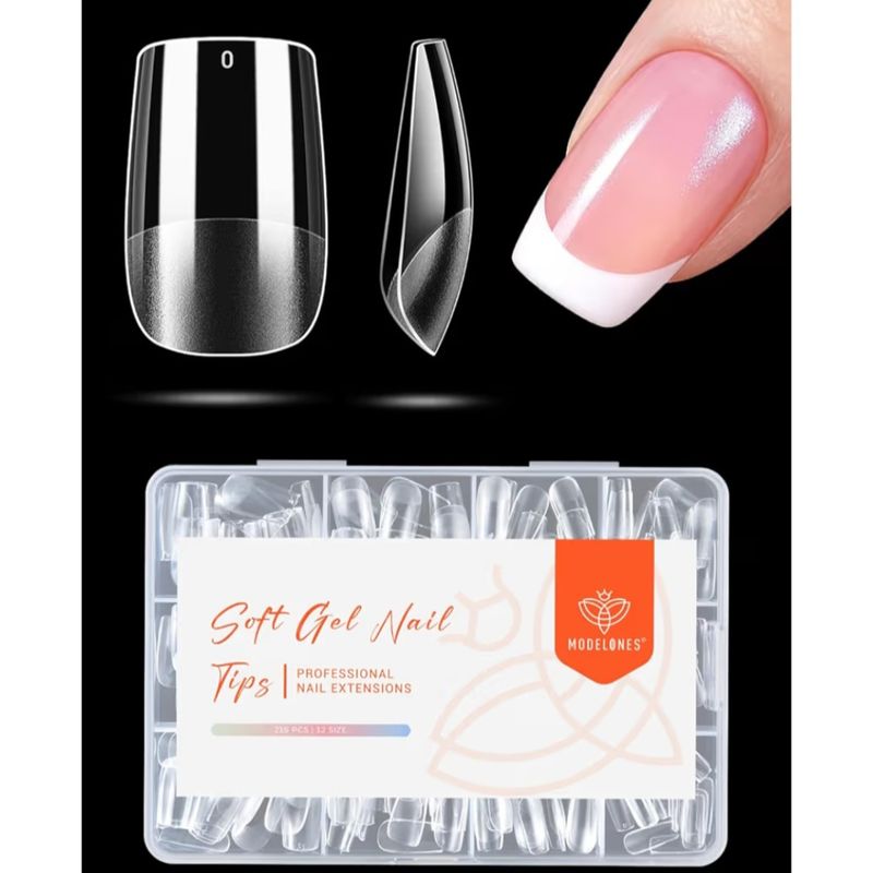 Soft gel tipper i square form