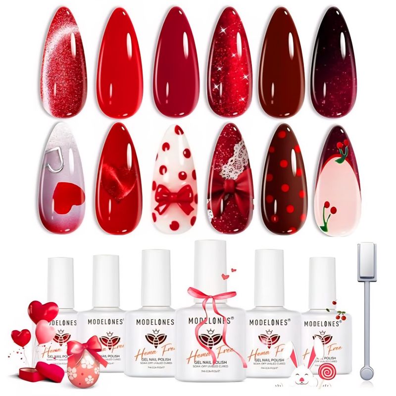 Rød Gellakk - 6 stk 