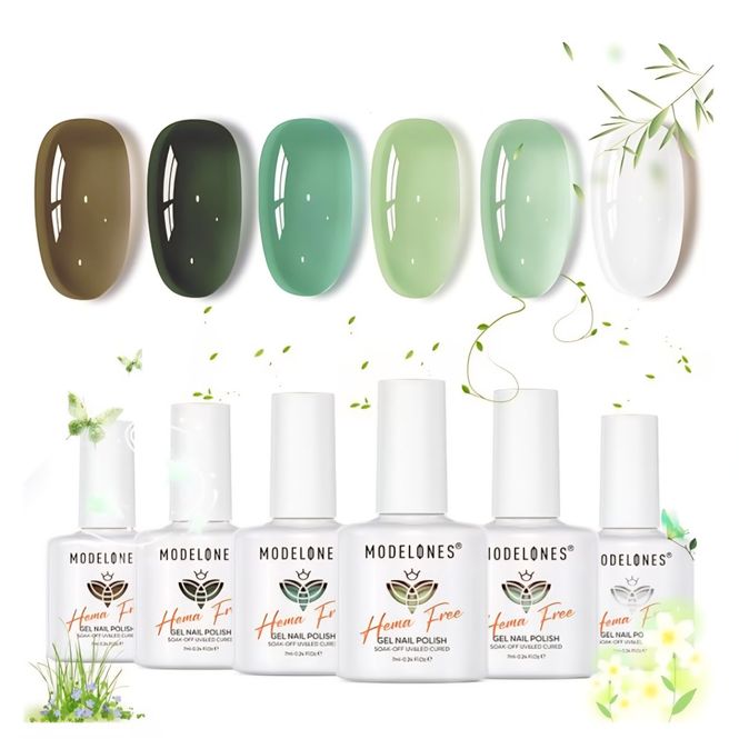 Hovedbilde Grønn Jelly Gellakk - 6 stk 